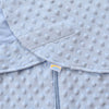 HALO Sleepsack Swaddle, manta portátil ajustable de 3 vías, TOG 3.0, Velboa, puntos de felpa azul, pequeño, 3-6 meses