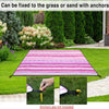 SolHom Manta de picnic para la playa, impermeables, a prueba de arena, extra grandes, rayas rosadas