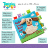 Taggies Touch & Feel - Libreta de tela suave con papel arrugado y chirriante, perro amigo