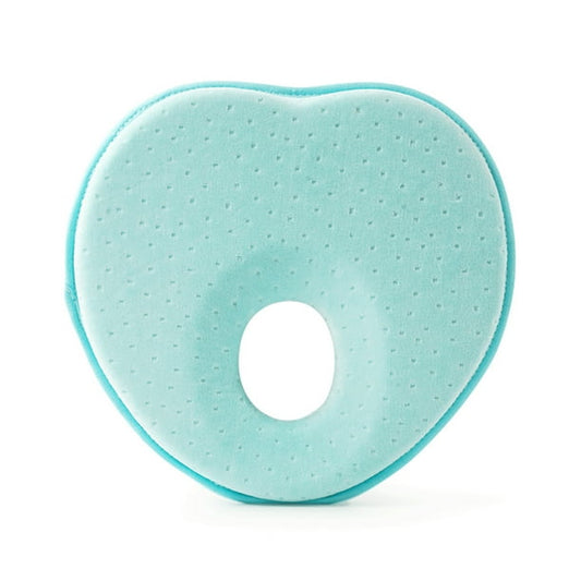Almohada de bebé para recién nacido Prevención de cabeza plana, verde