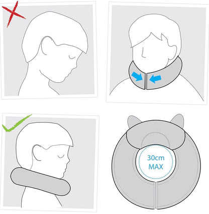 Almohada cervical de viaje y soporte para la barbilla para niños - Trunki Yondi