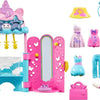 Polly Pocket Muñecas y set de juego, juguete de unicornio con 2 muñecas y 19 accesorios