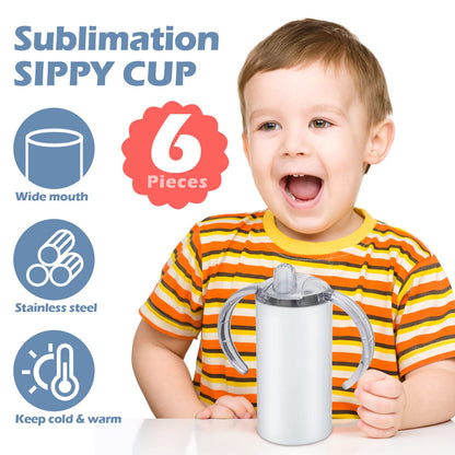 Foaincore- Vasos de sublimación en blanco con asa y tapa