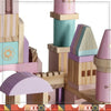 FAO Schwarz Bloques de construcción de castillo de madera, juego de 75 piezas