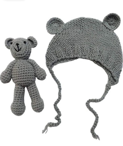 Gorro de oso para bebés recién nacidos