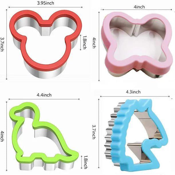 HiHITAOO - Juego de 13 cortadores de sándwich para niños