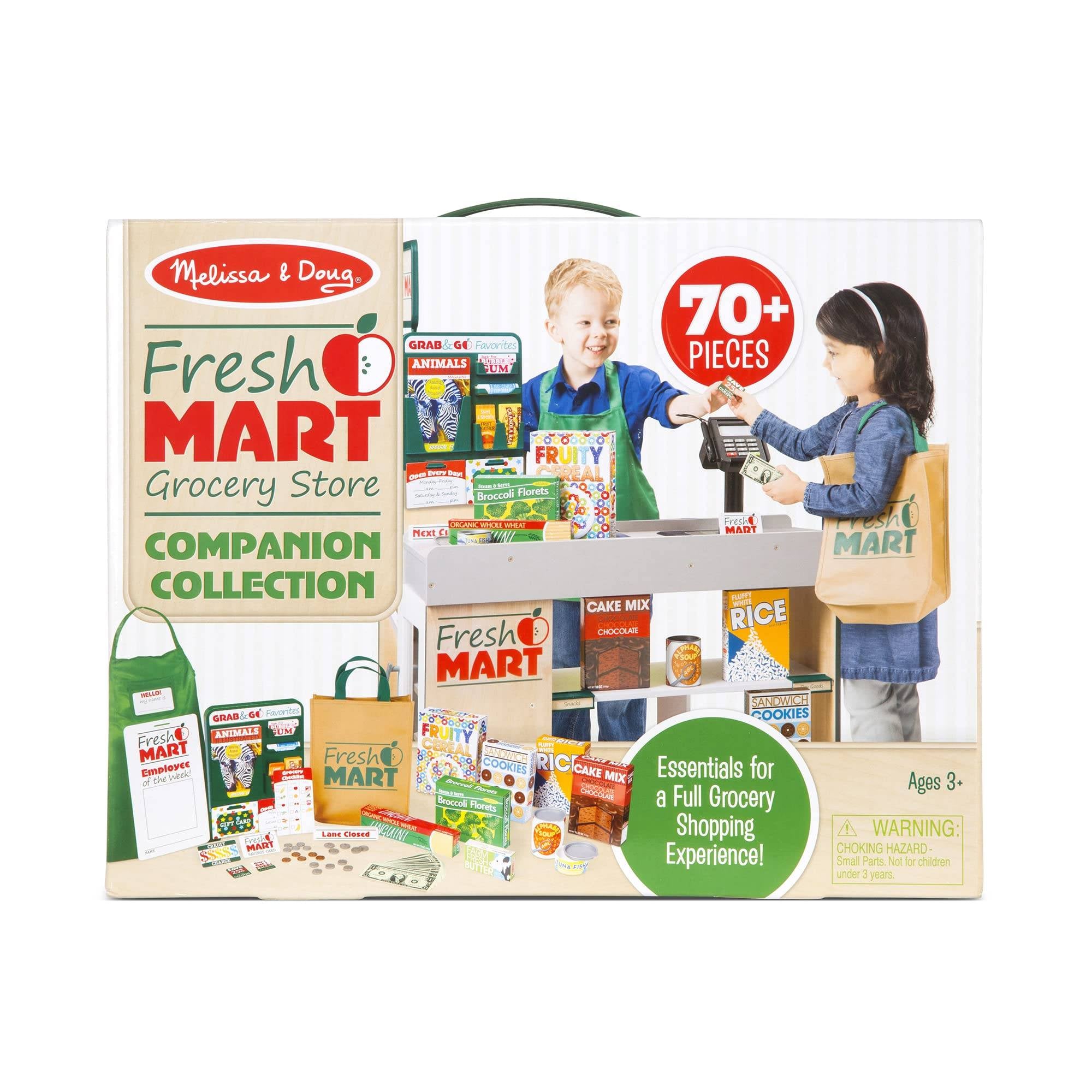 Conjunto de piezas complementarias para juego de roles en tienda de comestibles Fresh Mart de Melissa &amp; Doug