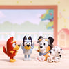 Bluey and Friends - Paquete de 4 figuras posables de 2.5-3 pulgadas