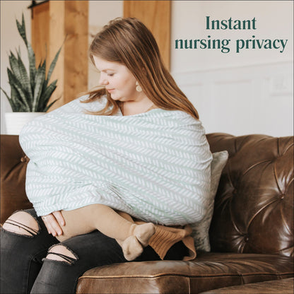 Simka Rose - Cubierta de lactancia transpirable y funda de asiento de automóvil