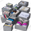 Neaterize-Juego de 12 organizadores de cajones para ropa, color gris