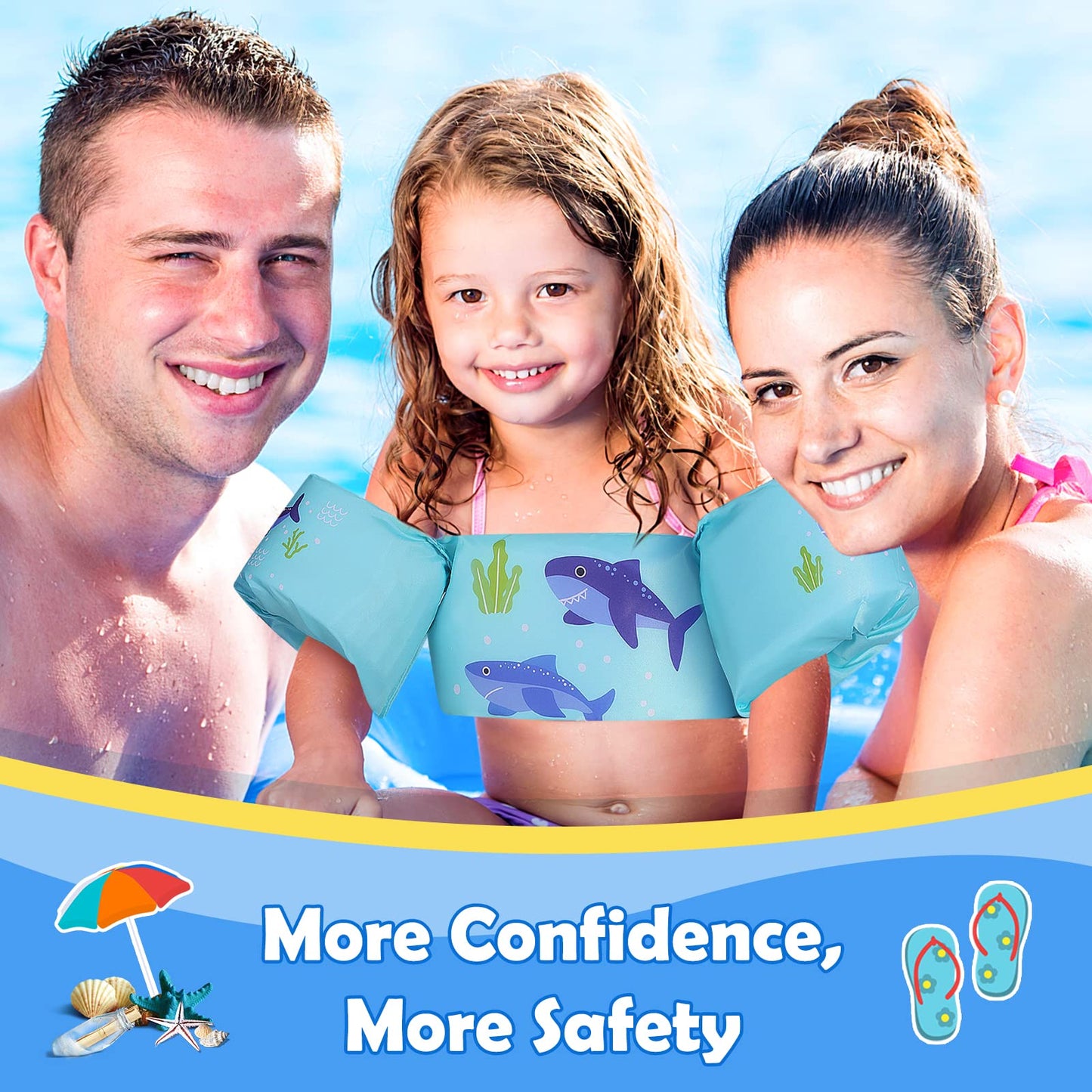 MoKo Kids Swim Arm Band, Chaleco de natación para niños