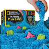 NATIONAL GEOGRAPHIC Play Sand - 6 libras de arena con moldes de castillo (azul)