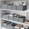 Neaterize-Juego de 12 organizadores de cajones para ropa, color gris