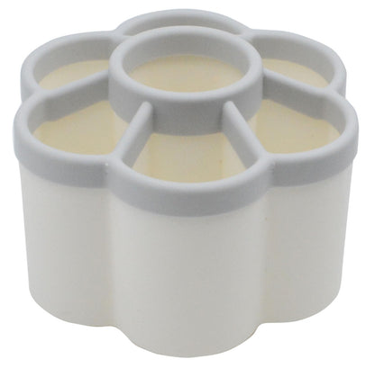 Soporte giratorio para bolígrafo, 6 pulgadas x 4.2 pulgadas, 7 rejillas giratorias