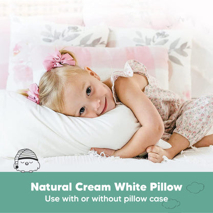 KeaBabies Paquete de 2 almohadas para niños pequeños de 13 x 18 pulgadas