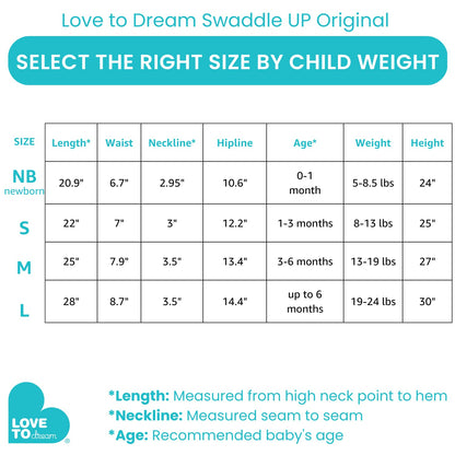 Love to Dream - Manta envolvente Swaddle UP, 3-6 meses