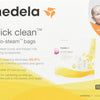 Medela Paquete económico de 4 bolsas de microvapor de limpieza rápida