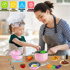 Juego de accesorios de cocina para niños, ollas y sartenes