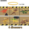 24 pieces ferrule pvc animal dinosaur toy