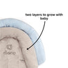 Diono Cuddle - Almohada suave 2 en 1 para la cabeza del bebé