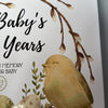 First 5 Years - Libro de recuerdos de bebé para niña, niño, 90 páginas