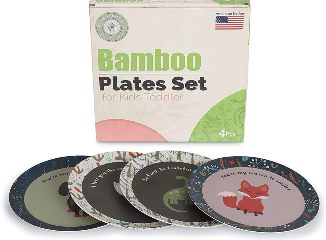 BeeBon Platos de bamboo 4pk