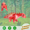 Robot interactivo para caminar, dinosaurio estegosaurio, juguete de peluche con luces y sonidos