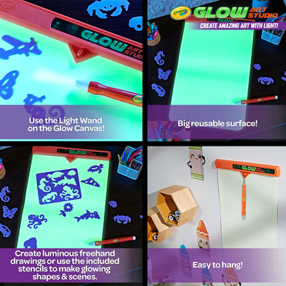 Crayola Glow Art Studio, juguetes que brillan en la oscuridad