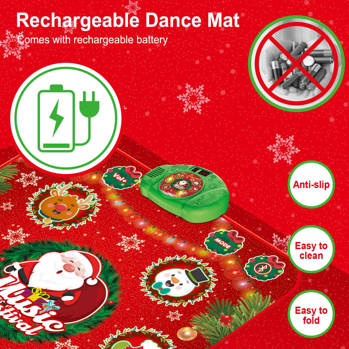 Mat musical para bailar de Navidad