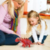 Robot interactivo para caminar, dinosaurio estegosaurio, juguete de peluche con luces y sonidos