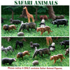 Toymany 14 figuras de animales de la selva de 1-2 pulgadas