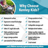Kenley Kids Bandeja de viaje, bandeja de regazo en asiento de automóvil para niños azul