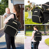 Kompoll Mochila para pañales negra