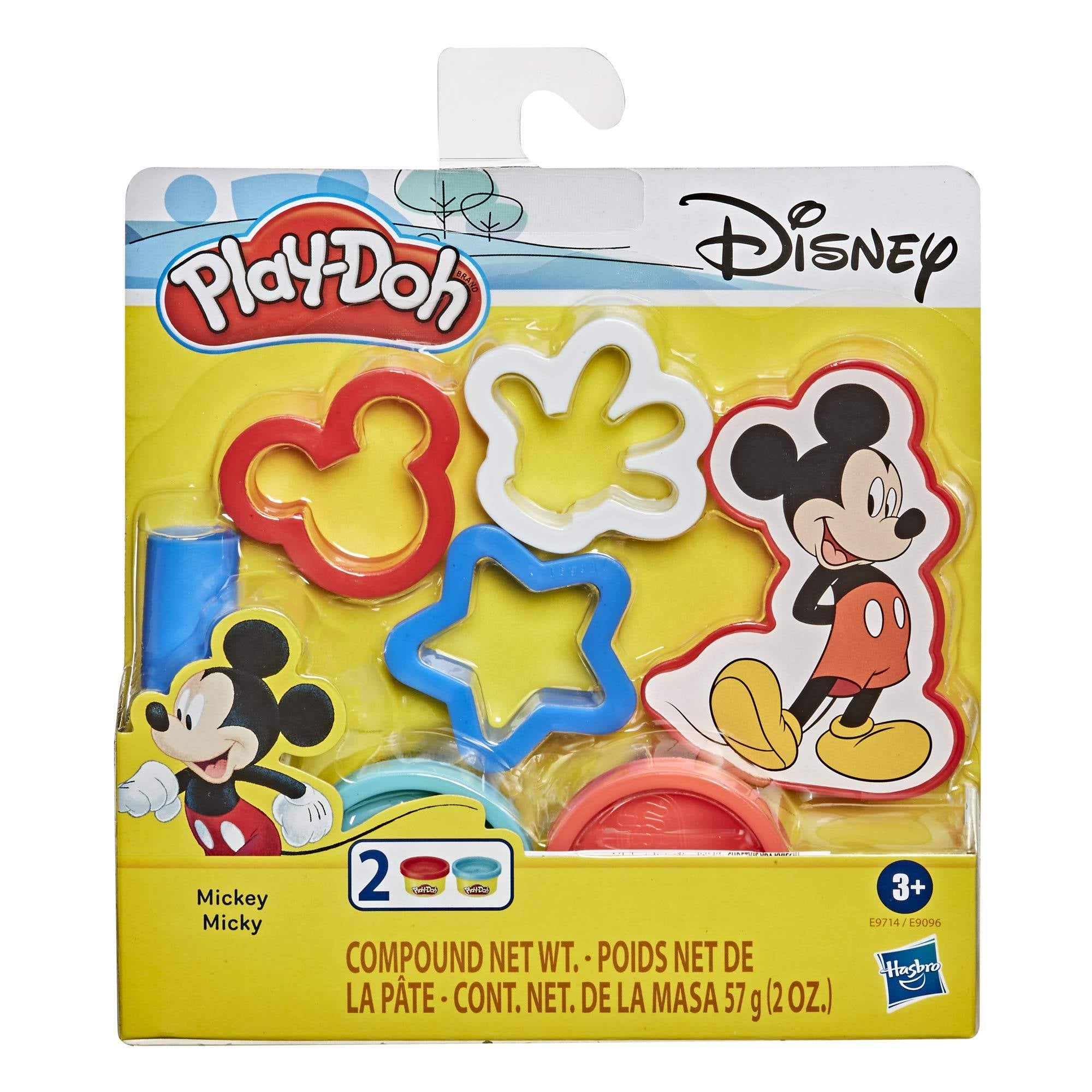 Play-Doh Disney Mickey Mouse Juego de 5 herramientas para niños de 3 años y más con 2 colores no tóxicos