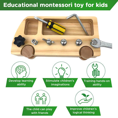 Montessori - Tablero de destornilladores para niños