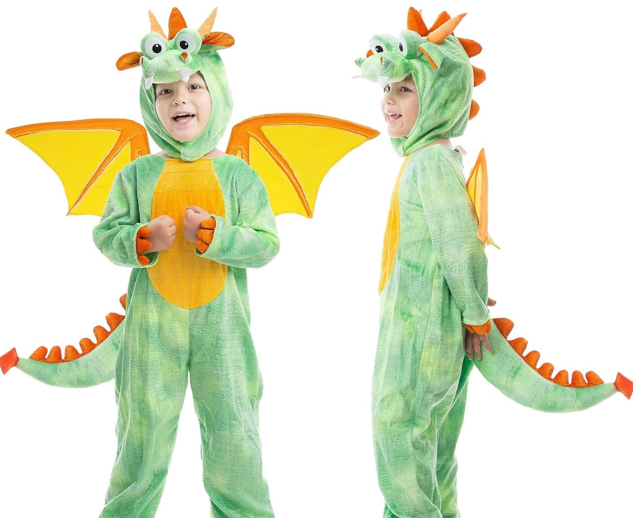 Spooktacular Creations - Disfraz de dragón, talla 3 años