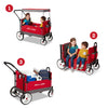 Radio Flyer Convertible Stroll 'N Wagon, Rojo