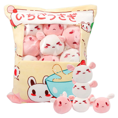 Almohada de felpa, muñeca de juguete extraíble