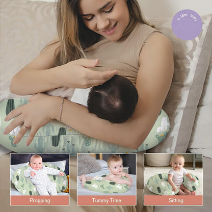 Cojín de lactancia: soporte ergonómico para la lactancia materna y la alimentación con biberón