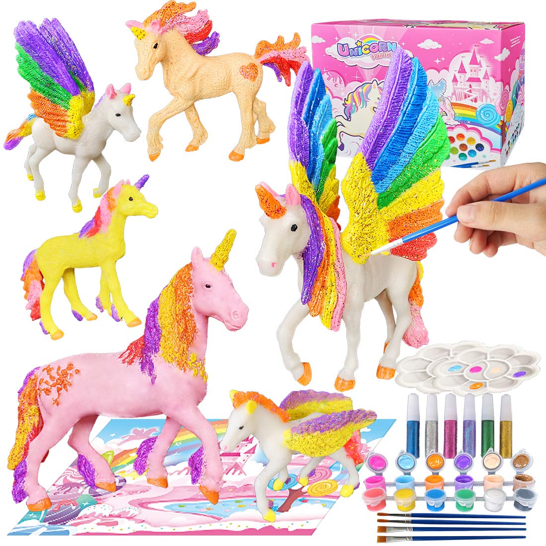 Yileqi Pinta tu propio kit de pintura de unicornio