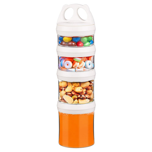 BeneLabel Contenedores apilables de almacenamiento de alimentos blanco