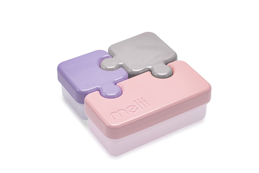 Melii Puzzle Bento Box, contenedor de almuerzo y refrigerio