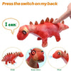 Robot interactivo para caminar, dinosaurio estegosaurio, juguete de peluche con luces y sonidos