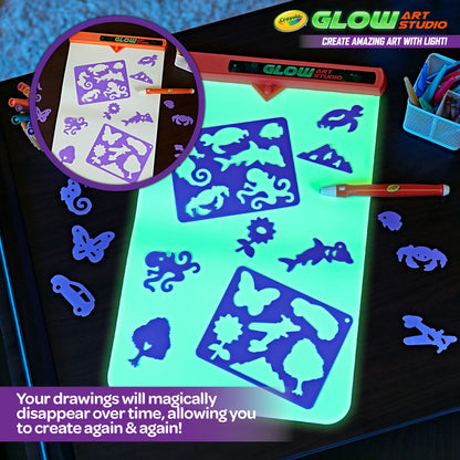 Crayola Glow Art Studio, juguetes que brillan en la oscuridad