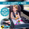 Kenley Kids Bandeja de viaje, bandeja de regazo en asiento de automóvil para niños azul