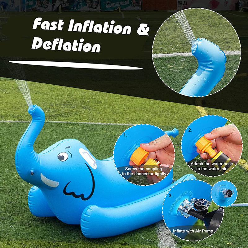 Flotador de piscina de elefante inflable