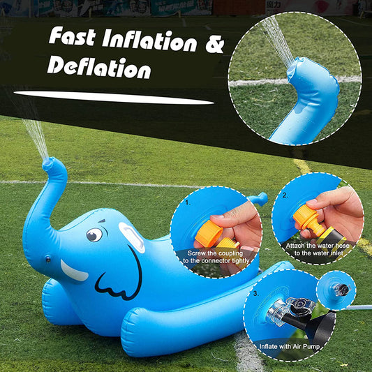Flotador de piscina de elefante inflable