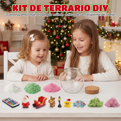Kit de Terrario Arena Mágica con Luz Nocturna Niños