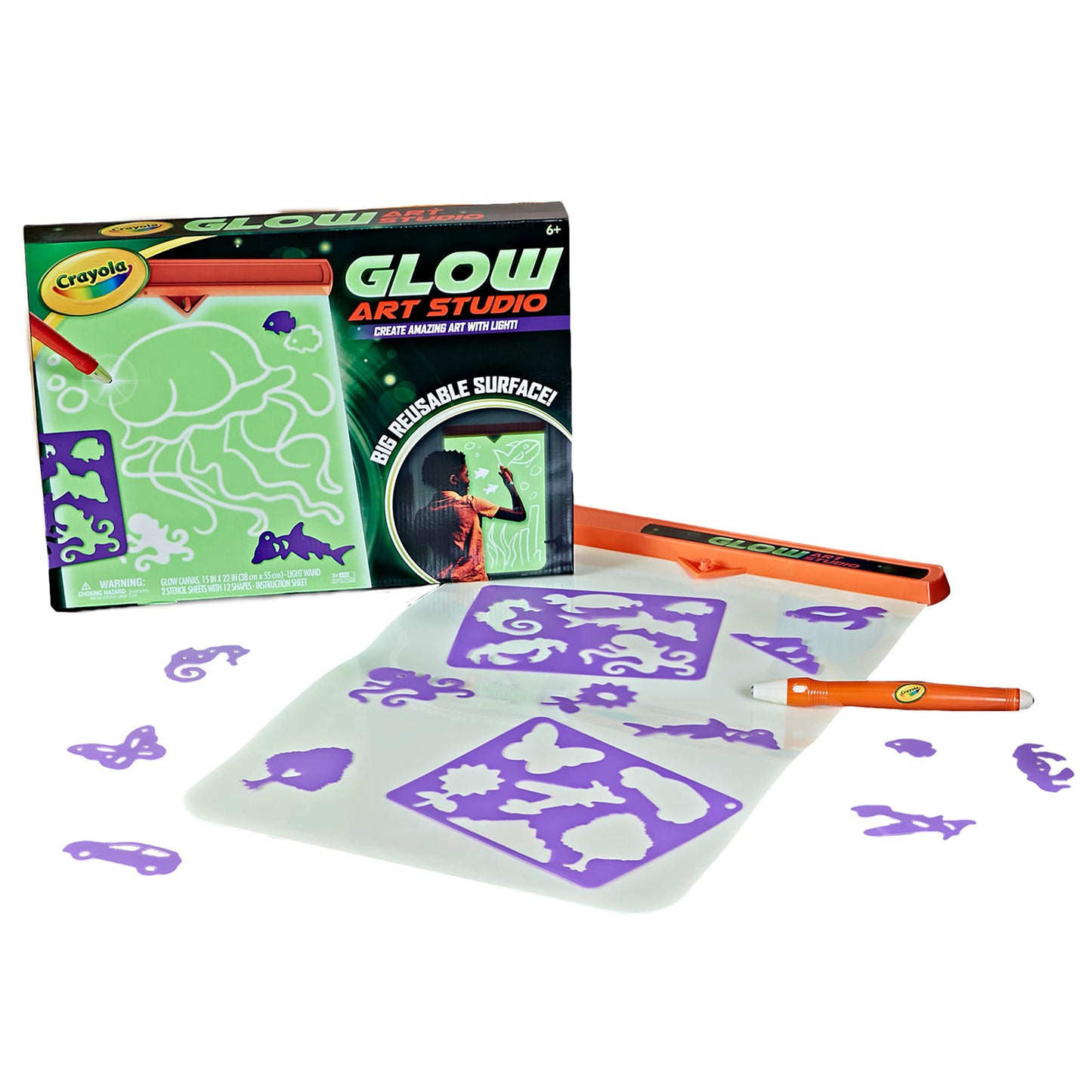 Crayola Glow Art Studio, juguetes que brillan en la oscuridad