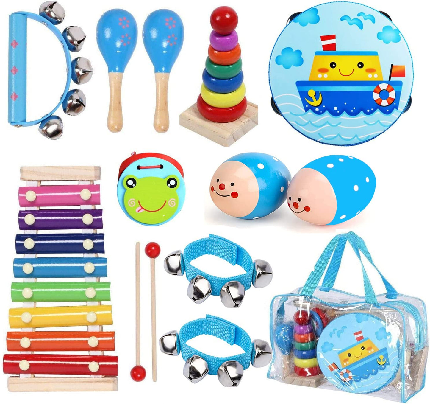Juegos de instrumentos musicales para niños, 12 unidades